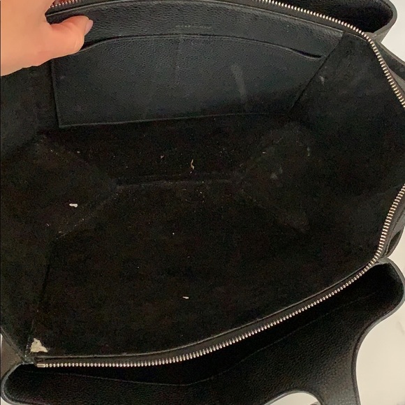 Celine small tri fold black leather hand bag ties - Picture 9 of 11